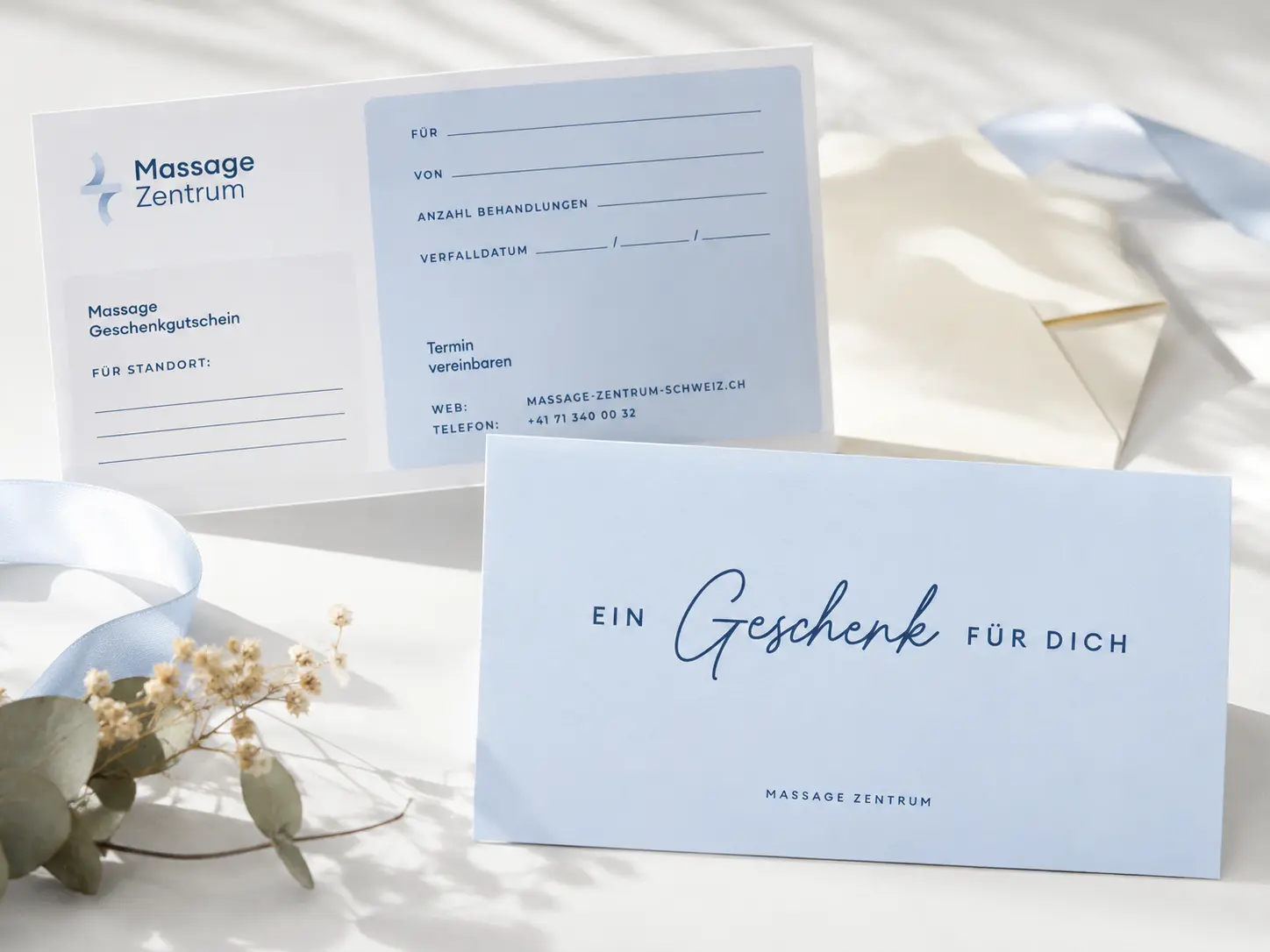 Massage-Gutschein für eine Behandlung im Massage Zentrum Frauenfeld
